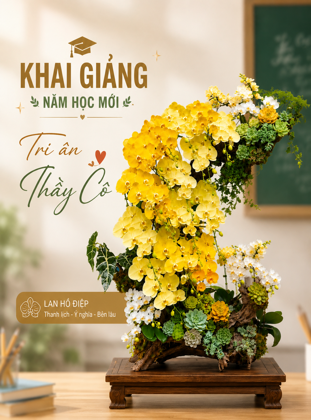 Hoa Lan Khai Giảng Năm Học Mới